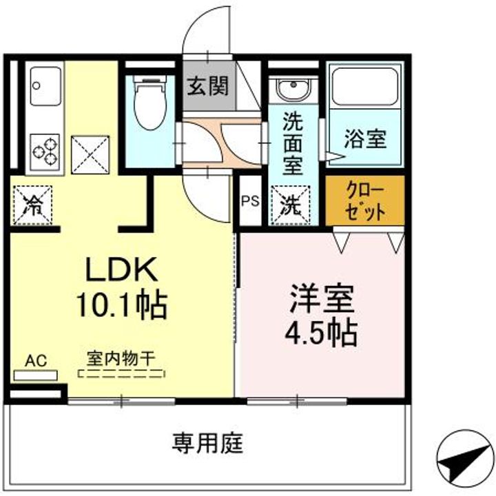 ルフレ香椎駅東の間取り