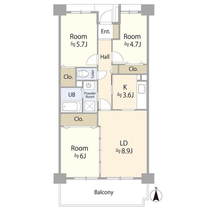 萬家第二ビルの間取り