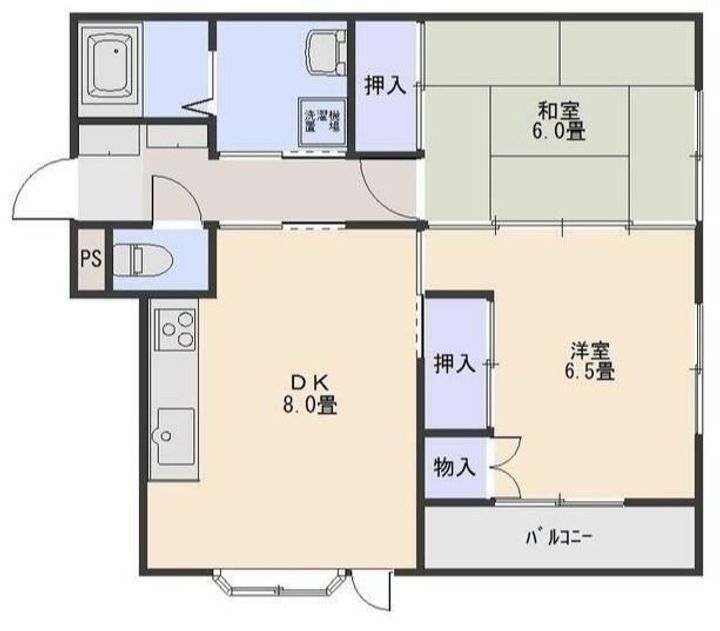 群馬県前橋市日吉町4(アパート)の賃貸物件の間取り