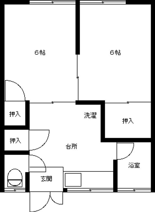 コーポ富士の間取り