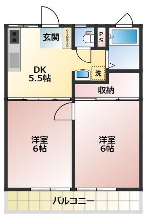 伊藤ハイツの間取り