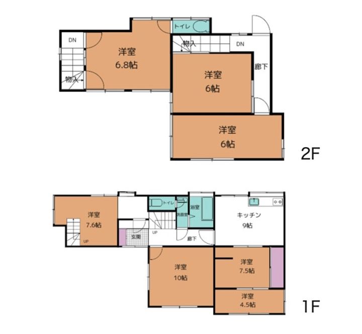長崎県長崎市小菅町(一戸建)の賃貸物件の間取り