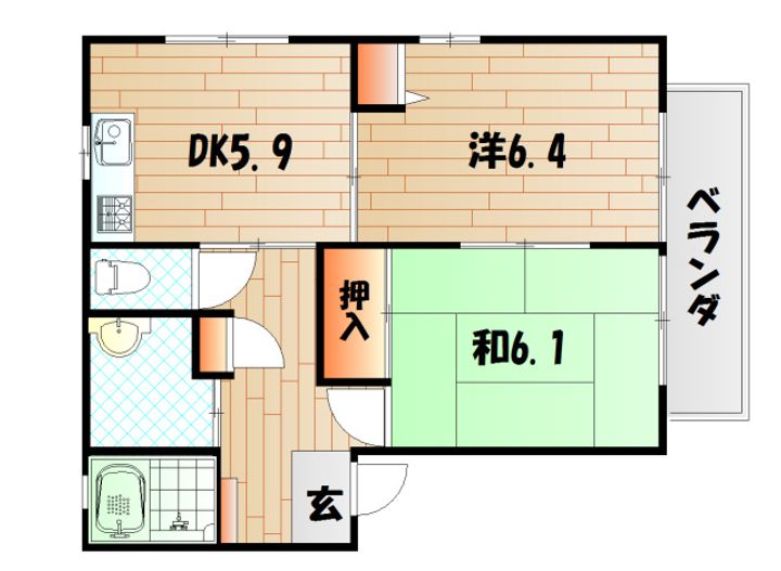 シャーメゾン侍町の間取り