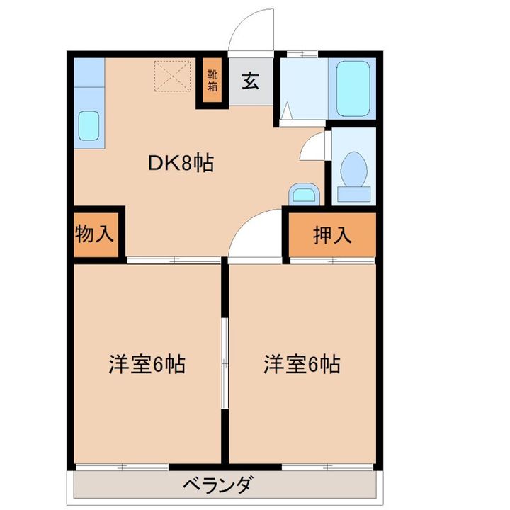 サンハイツ布川台の間取り