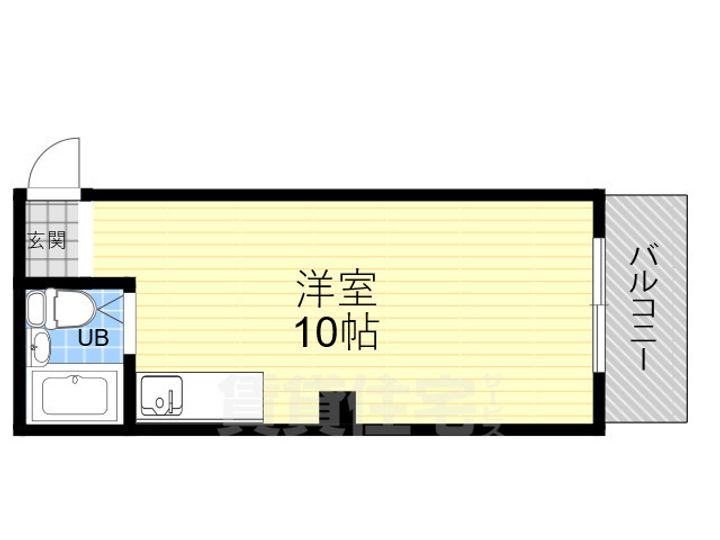 大阪府大阪市浪速区幸町3(マンション)の賃貸物件の間取り