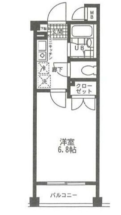 千葉県浦安市東野2(マンション)の賃貸物件の間取り