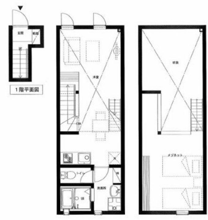 東京都渋谷区東1(一戸建)の賃貸物件の間取り