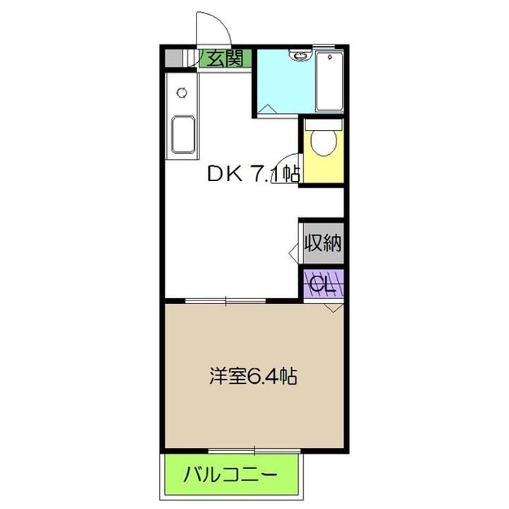 ラピスB棟の間取り