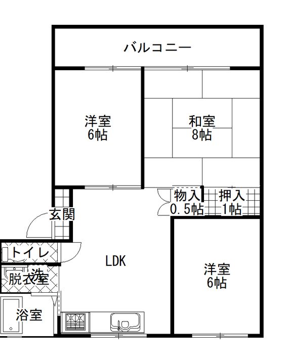 メゾン旭陽IIIの間取り