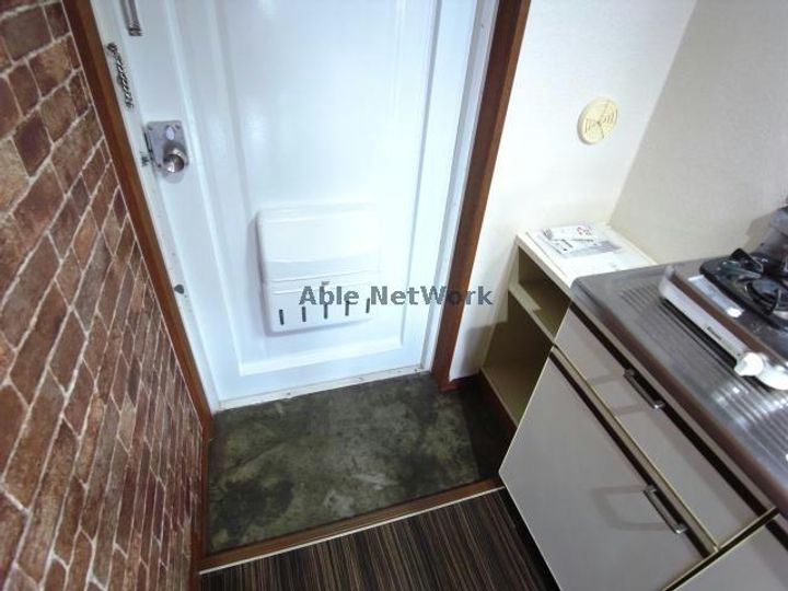 岐阜県岐阜市折立(マンション)の賃貸物件の玄関