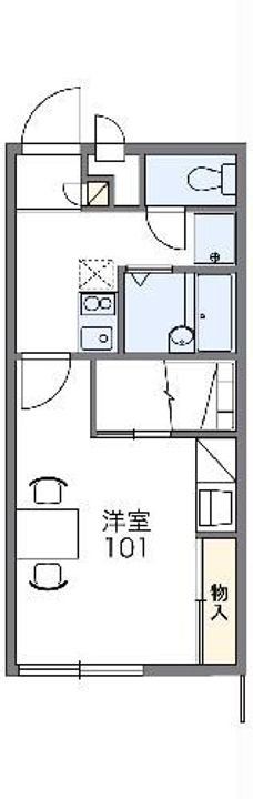 静岡県湖西市新居町新居(アパート)の賃貸物件の間取り