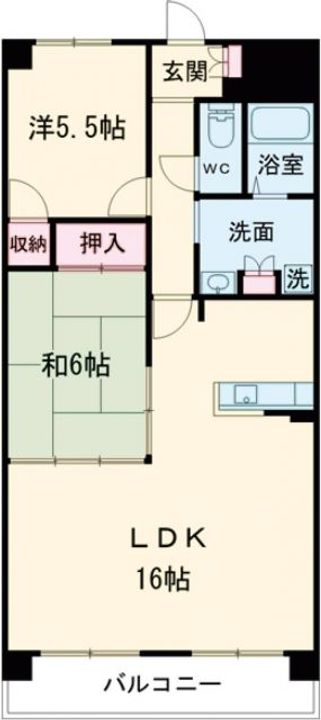 三重県名張市蔵持町原出(マンション)の賃貸物件の間取り