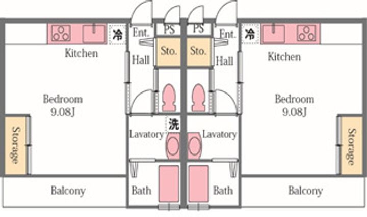 ウィクトーリアの間取り