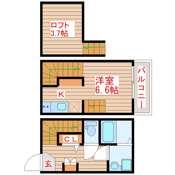 メルツ原町の間取り