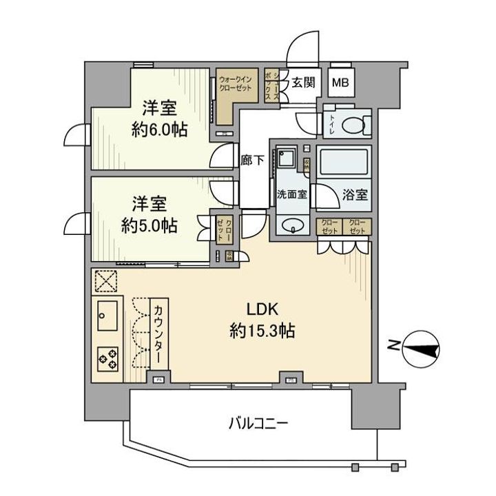 サンメゾン浦和高砂エルドの間取り