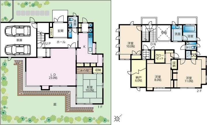 東京都大田区田園調布3(一戸建)の賃貸物件の間取り