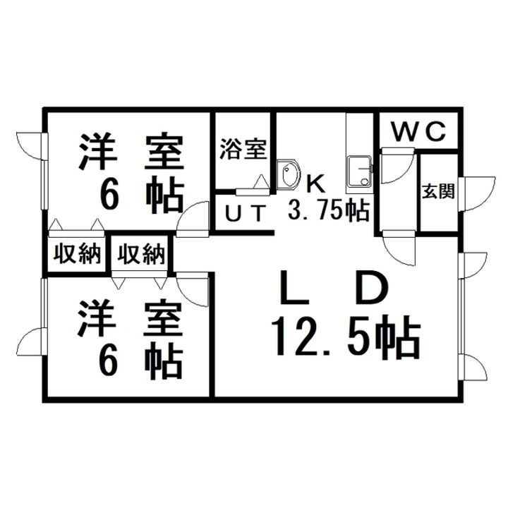 ロードハイツ10の間取り