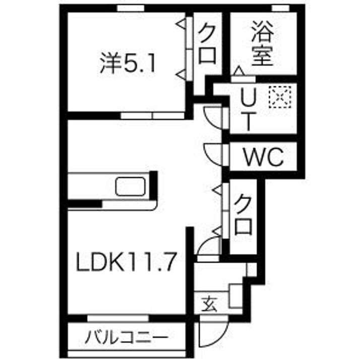 埼玉県坂戸市大字片柳(アパート)の賃貸物件の間取り
