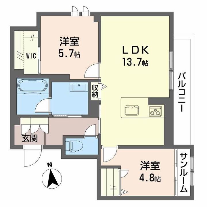 シャーメゾン アトリエールの間取り