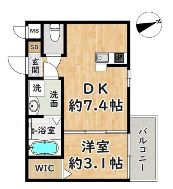 Best Village 立花町の間取り