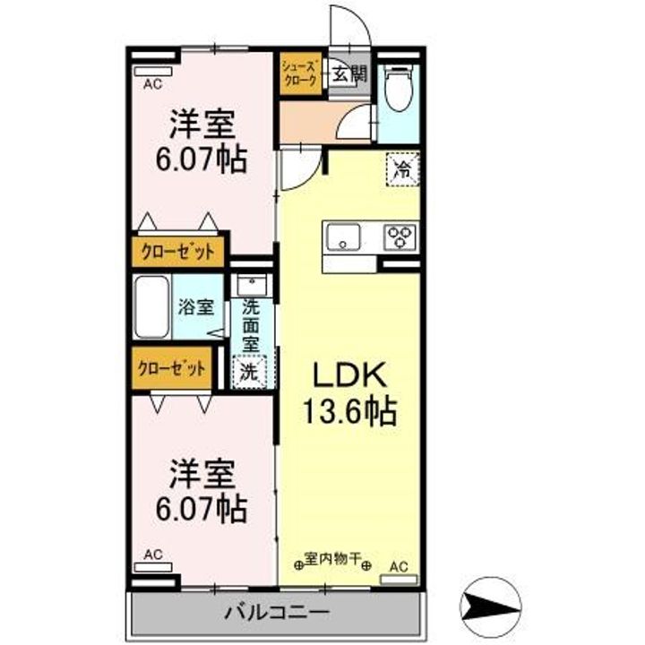 ヴィルソレイユ西荻I・II IIの間取り