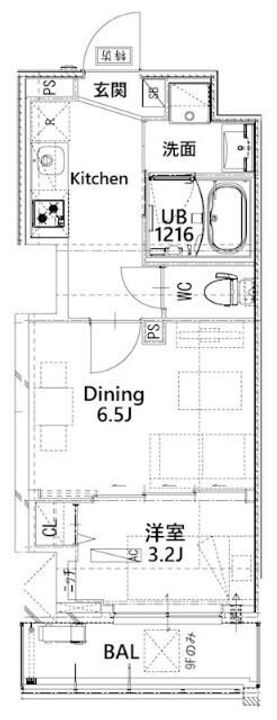 東京都板橋区板橋2(マンション)の賃貸物件の間取り