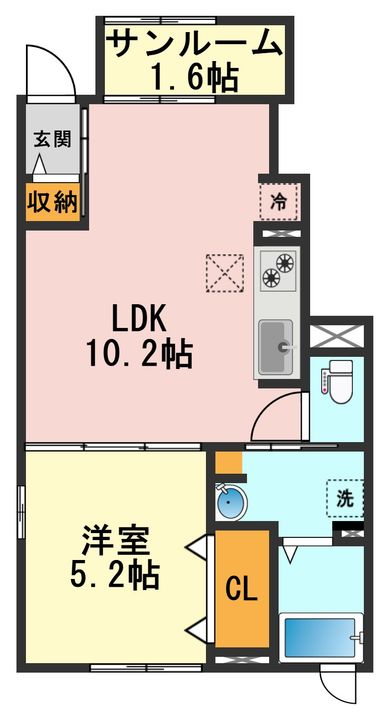 東京都葛飾区東水元6(アパート)の賃貸物件の間取り