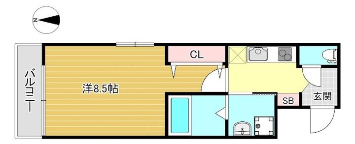 シエルコート大宮の間取り