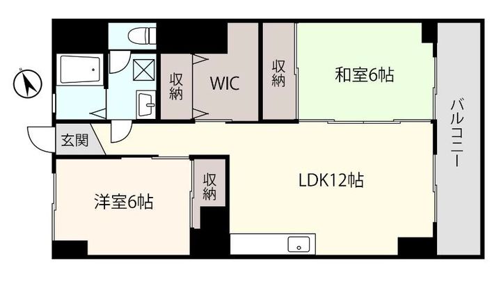アシスト青森マンションの間取り