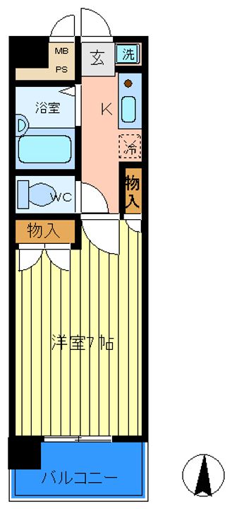サンシティ五橋の間取り