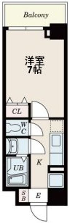 大阪府大阪市西区立売堀6(マンション)の賃貸物件の間取り