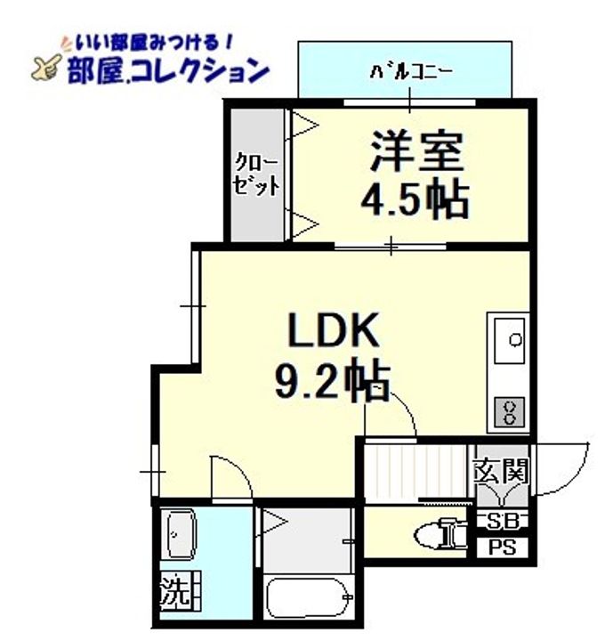 THE NOBLES戸畑Iの間取り