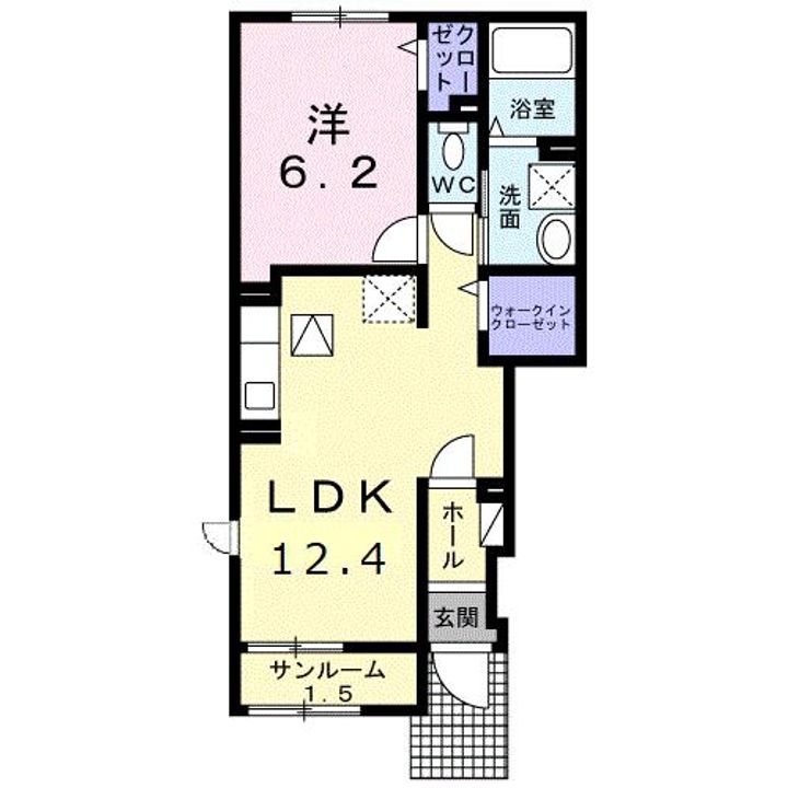 カーサ・フェリーチェの間取り