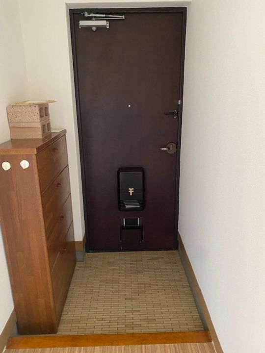 錦ヶ丘ハイツの玄関