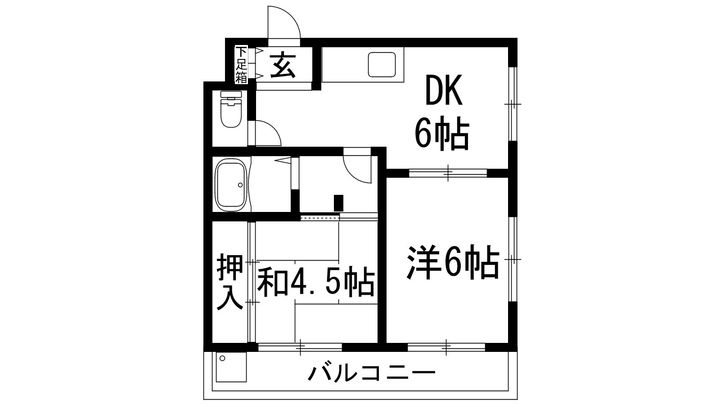 メゾン南花屋敷の間取り
