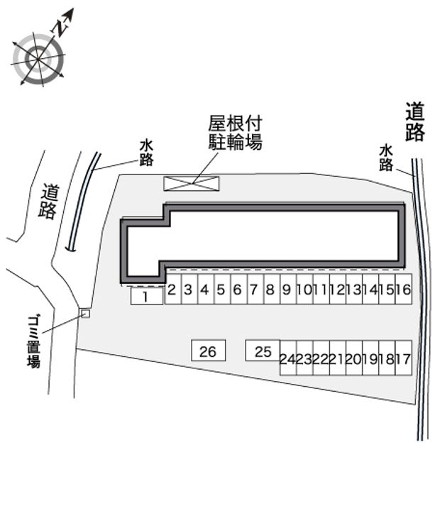 レオパレスラクティの地図