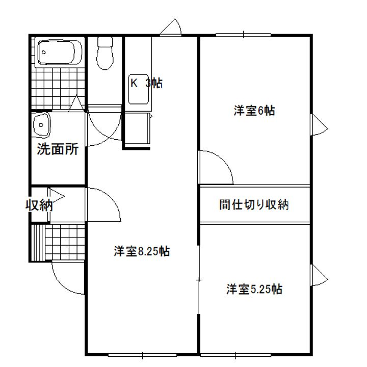 シャトミーFの間取り