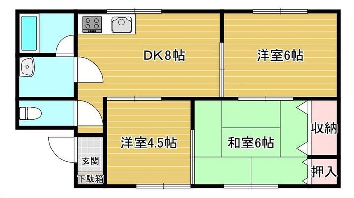 クレストコートの間取り