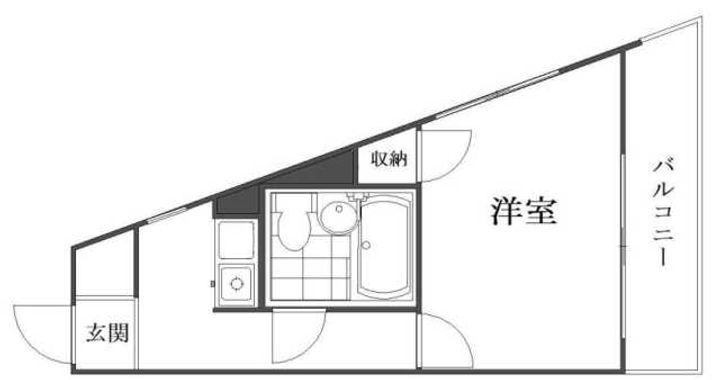 ロンスター三軒茶屋の間取り