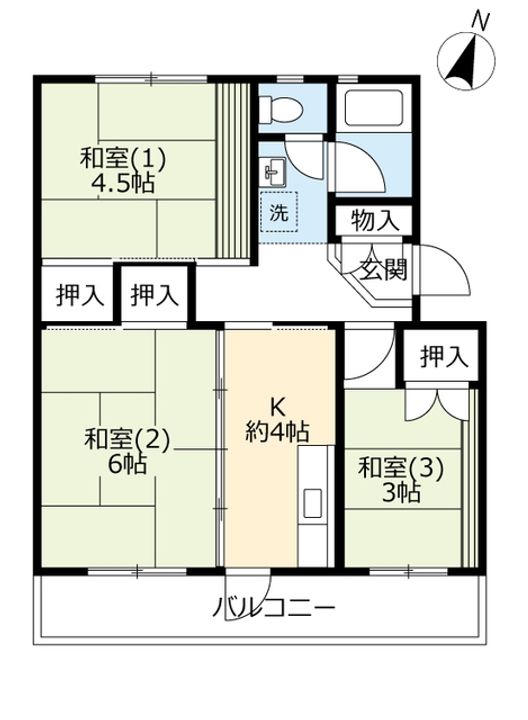 UR男山の間取り