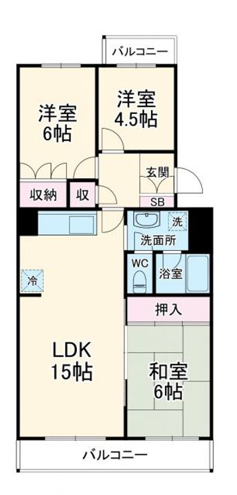 恒陽藤沢マンションの間取り