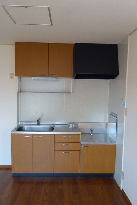 福島県福島市南矢野目字谷地(アパート)の賃貸物件のキッチン