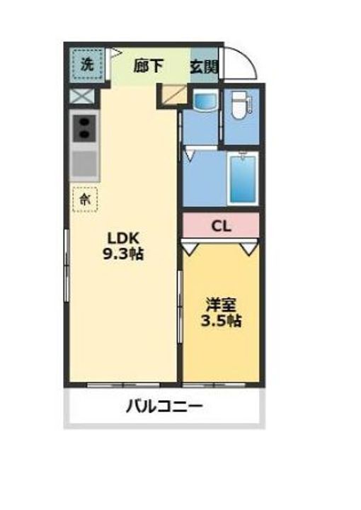 メゾン・ドゥ・アッシュ本八幡の間取り
