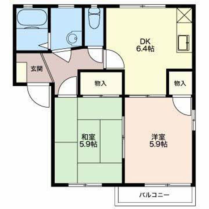 ルミエールやまだNの間取り