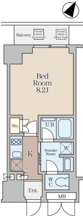クレストコート堂島の間取り
