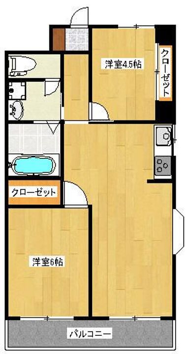 東京都板橋区高島平9(マンション)の賃貸物件の間取り