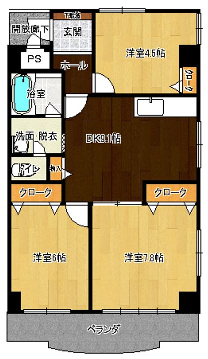 シトロン壱番館の間取り