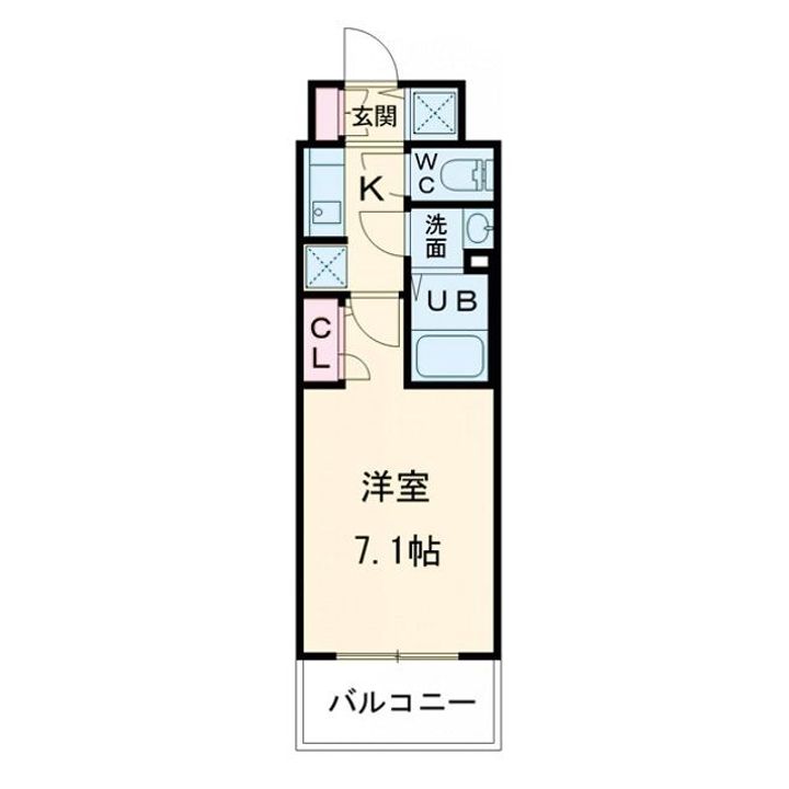 S-RESIDENCE大和田alineの間取り