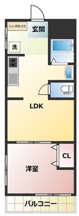 新大津太陽ハイツの間取り