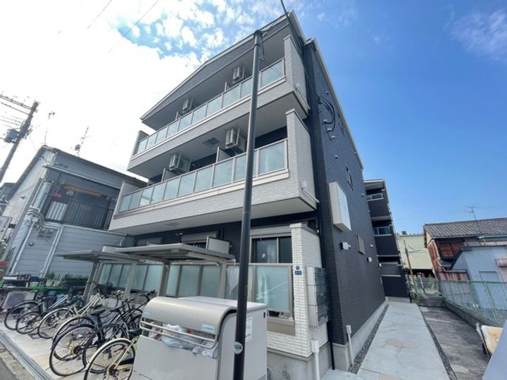 大阪府大阪市東住吉区住道矢田1(アパート)の賃貸物件の外観